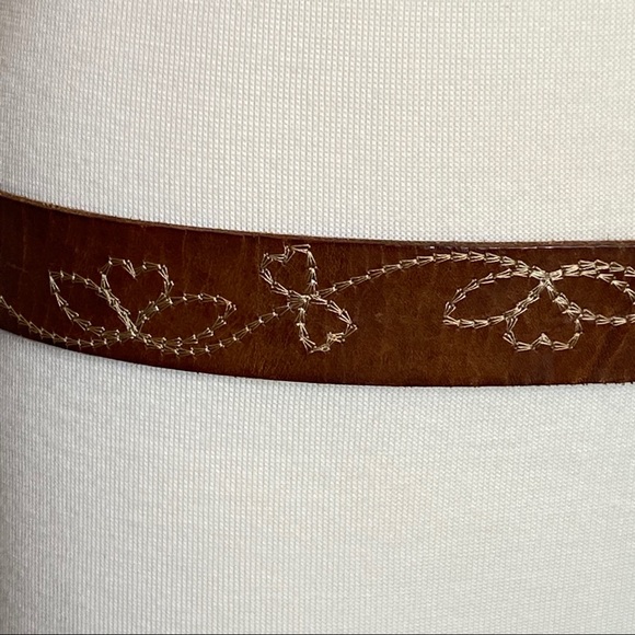 Linea Pelle Italian Leather Belt Embellish buckle - Picture 3 of 12